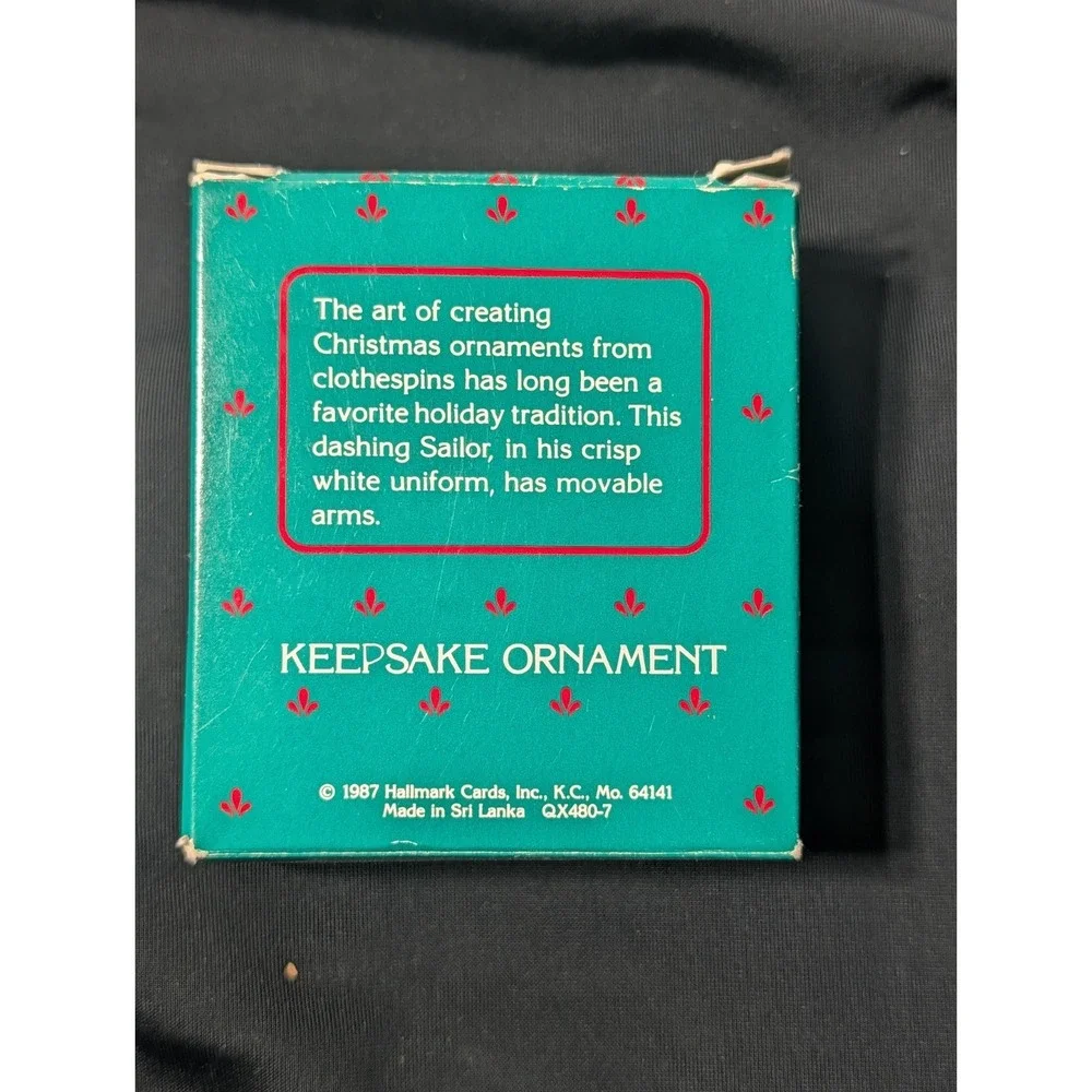 1987 Hallmark CLOTHESPIN SOLDIER Ornament‎ :: 6th and Final in Series